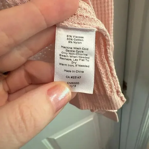 XL Talbots Pink Lightweight Cardigan - Picture 5 of 7